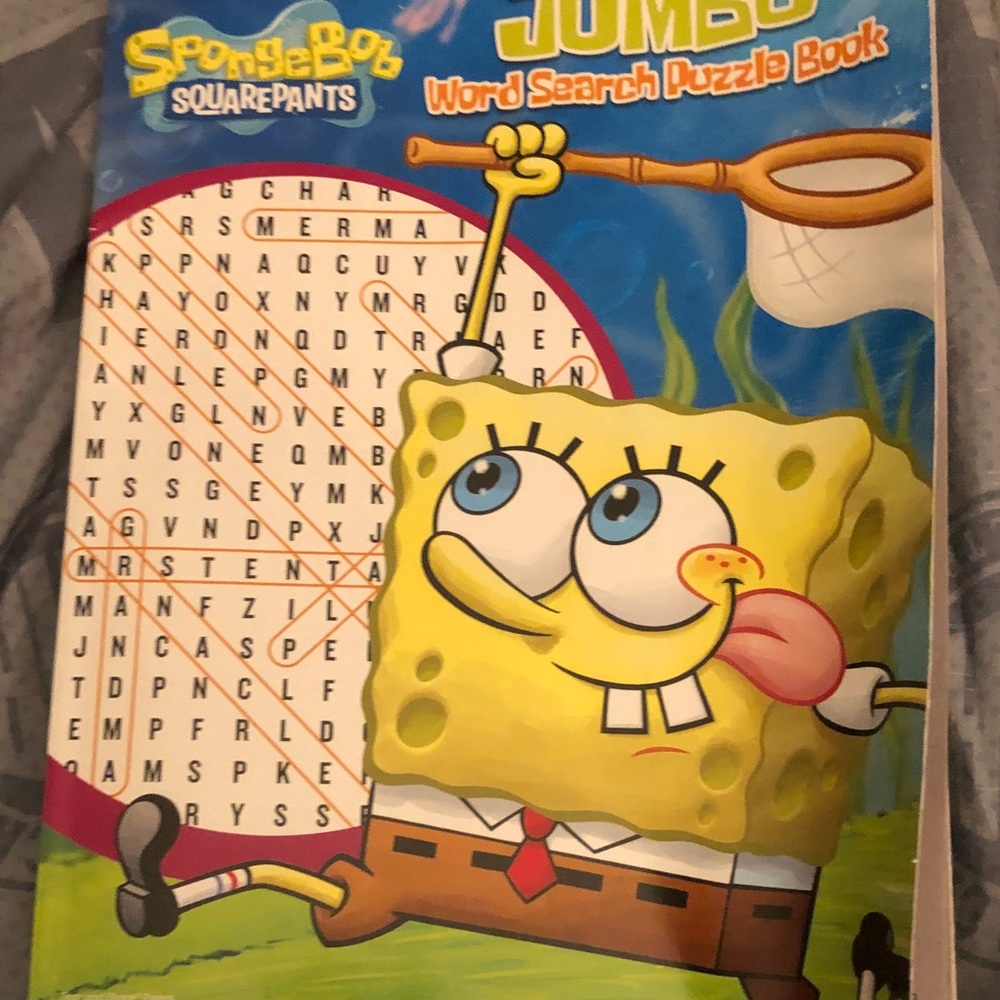 SpongeBob SquarePants Jumbo Word Search Puzzle Book - Yellow